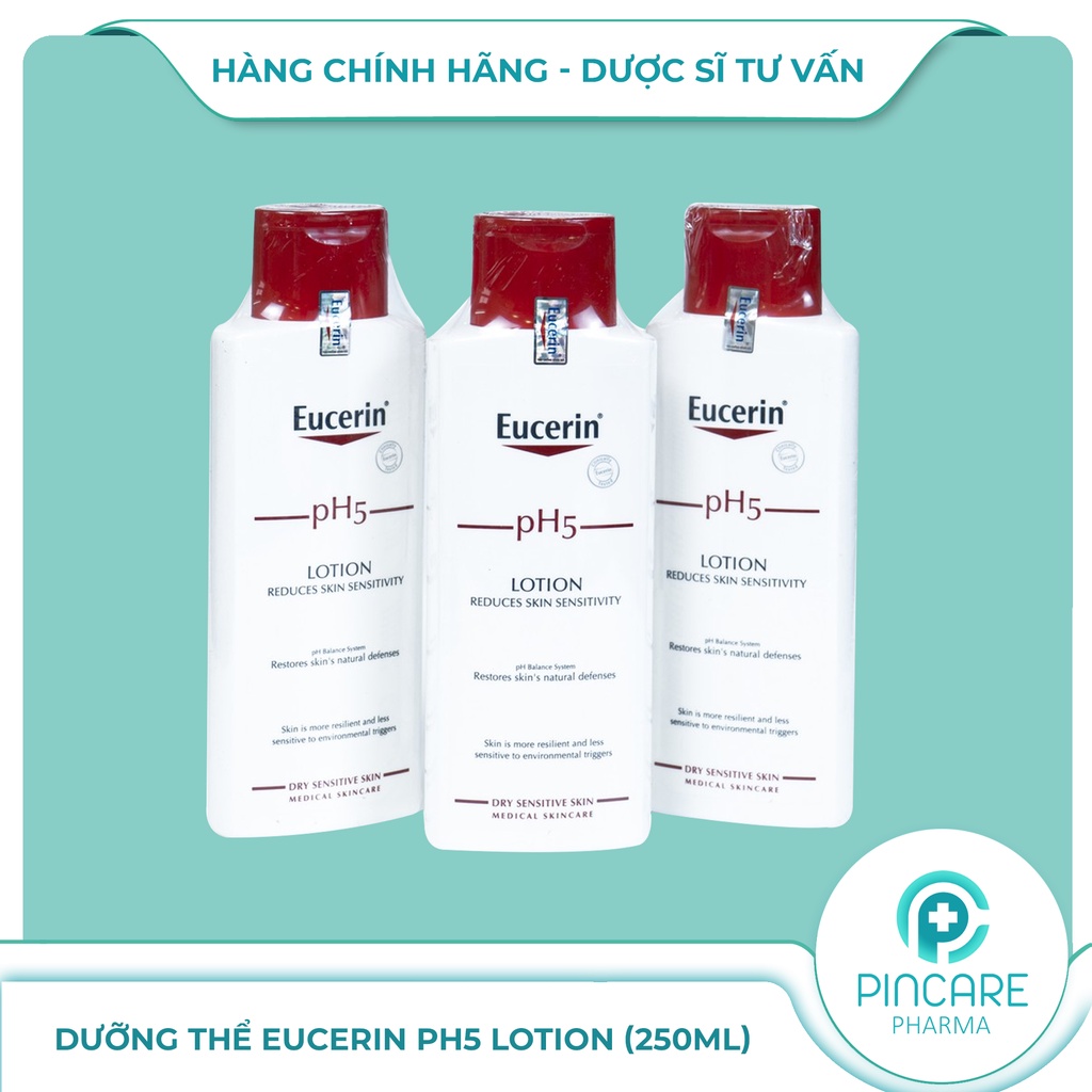Sữa dưỡng thể Eucerin pH5 Lotion 250ml cho da nhạy cảm - Hàng chính hãng - Nhà thuốc PinCare