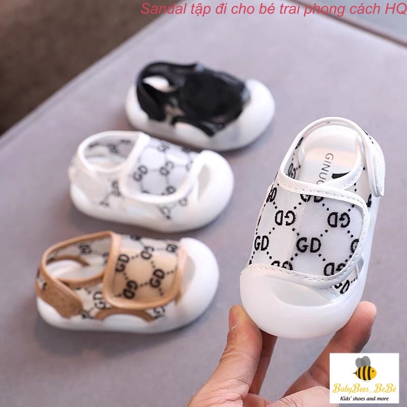 Giầy tập đi thoáng khí cho bé có quai dán đế chắc chắn chống trơn trượt cho bé thoải mái vận động (305)