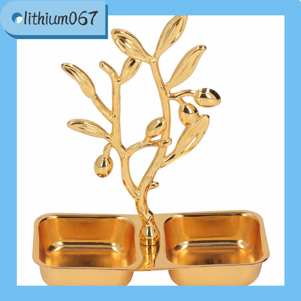 Lithium067 Khay phục vụ vàng Phong cách Bắc Âu đựng đồ ăn nhẹ bằng thép không gỉ Tấm cho bàn tiệc Trang trí đám cưới