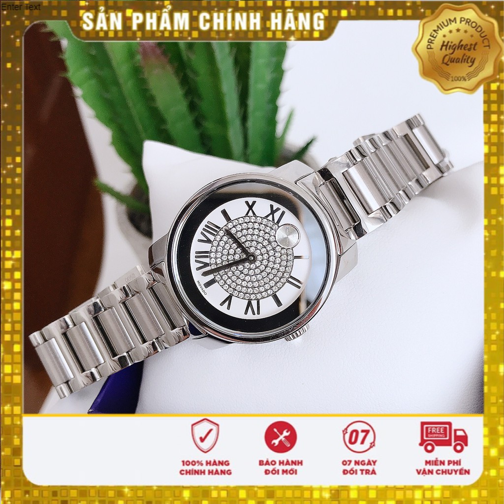 Đồng hồ nữ Movado Bold silver Model 3600254 - Máy Quartz Pin Thụy Sĩ - Kính Sapphire
