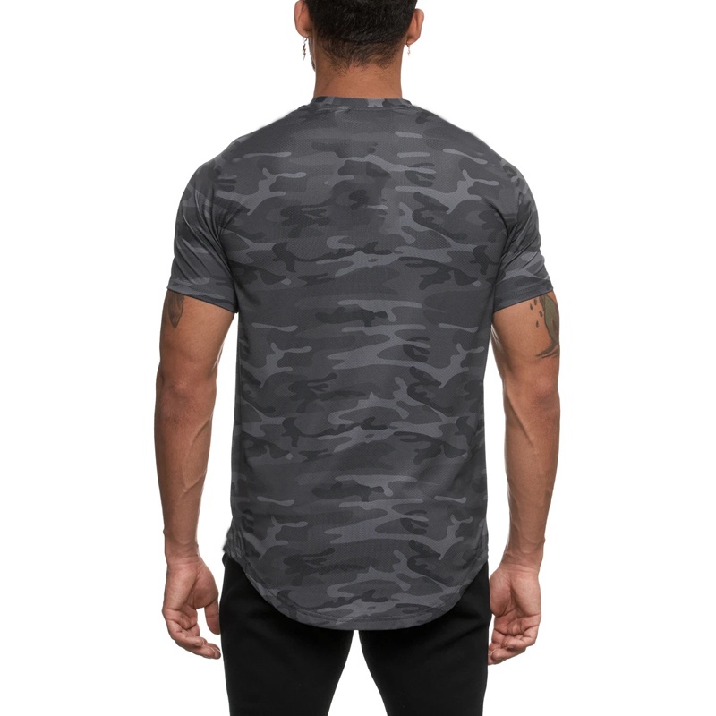 Áo Thun Thể Thao Thoáng Khí Mau Khô Họa Tiết Rằn Ri size m-5xl plus Cho Nam