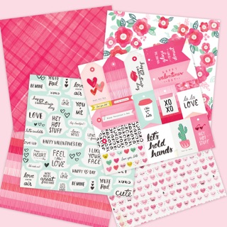 GIẤY SCRAPBOOK - LOVE BOX - BULLET JOURNAL - HEART DAY