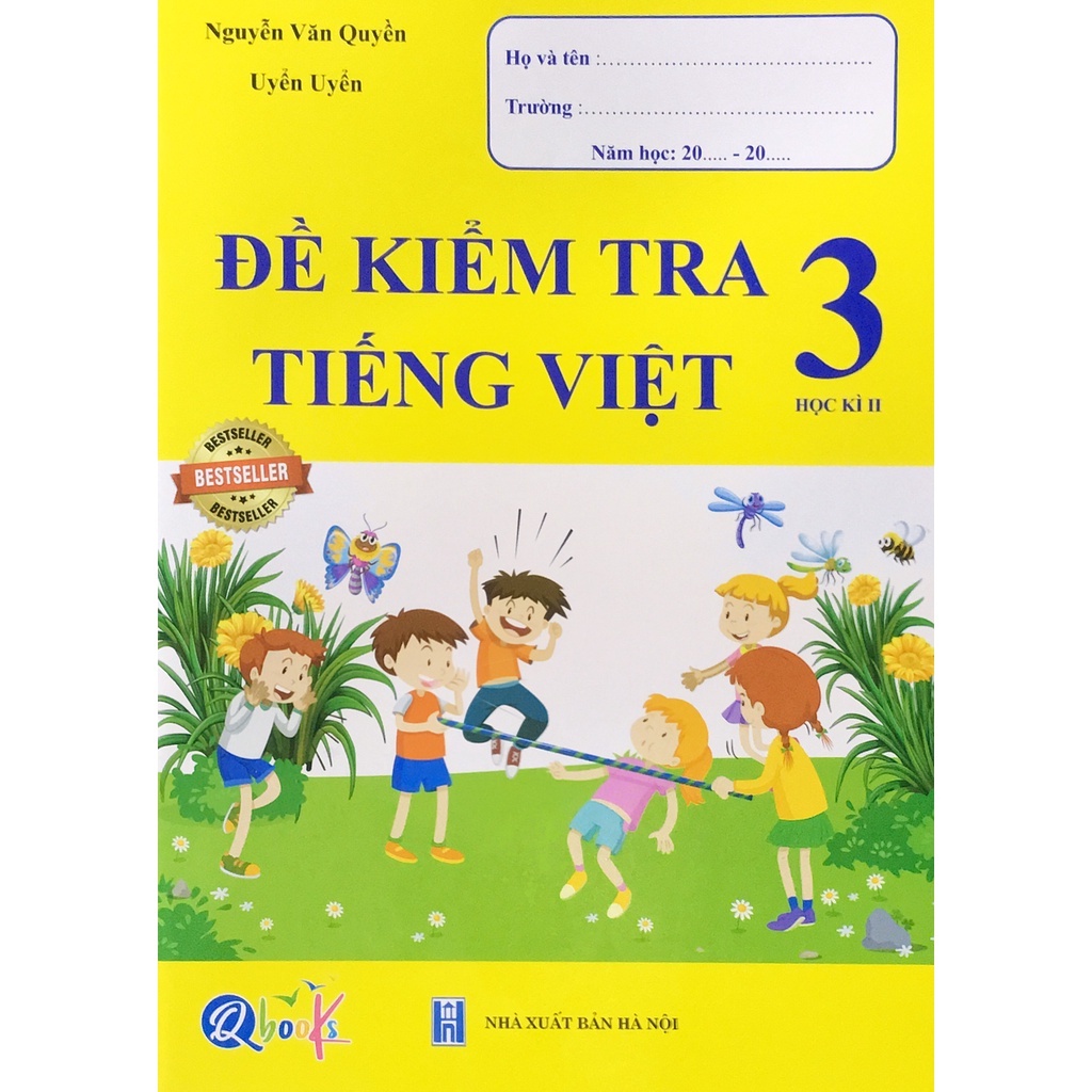 Sách – QBooks Đề kiểm tra Tiếng Việt 3 - Học kì II