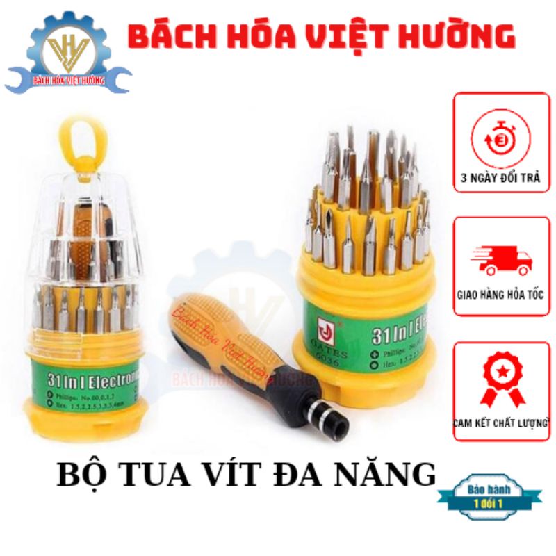 Bộ tuốc nơ vít đa năng 31 chi tiết, Bộ tô vít tròn 31 in 1 sửa chữa điện thoại, laptop, đồng hồ,, thiết bị điện tử