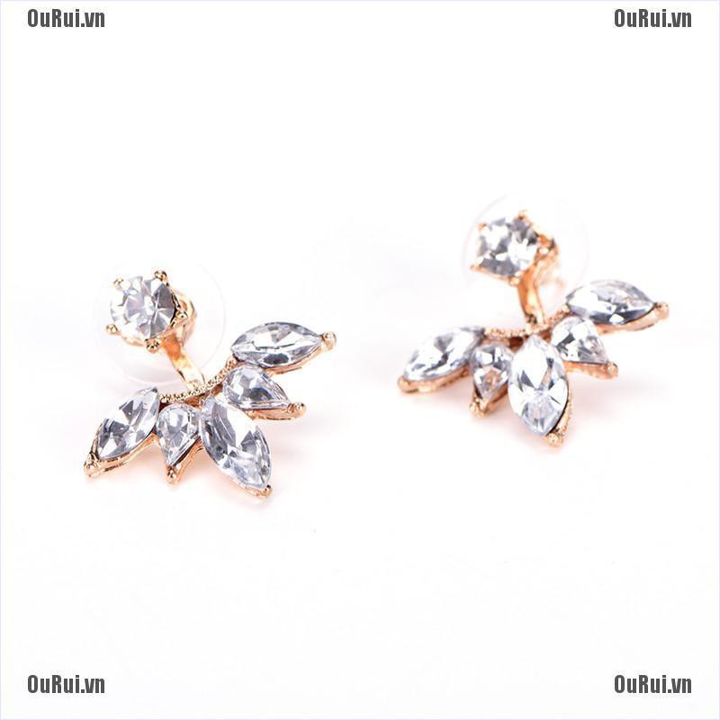 Bông Tai Đính Đá Lấp Lánh Thời Trang Thanh Lịch Cho Nữ