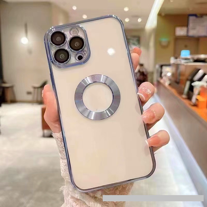 Ốp lưng IRIS hở táo viền màu sang trọng iPhone 14/ 14 Max/ 14 Pro/ 14 Pro Max
