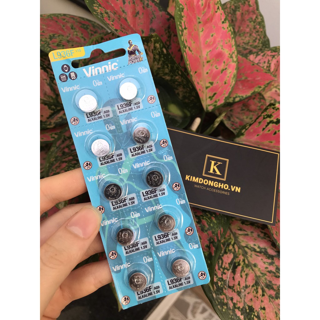Vỉ 10 viên pin SR936SW 394 AG9 L936F 936 Vinnic