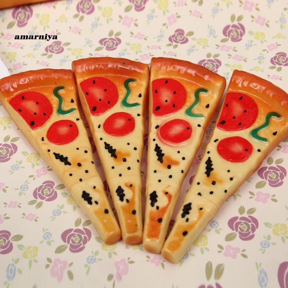 Bút Bi Nam Châm Gắn Tủ Lạnh Hình Bánh Pizza Hot Dog Sáng Tạo