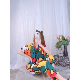 Đồ bộ pijama tay cánh dơi quần dài