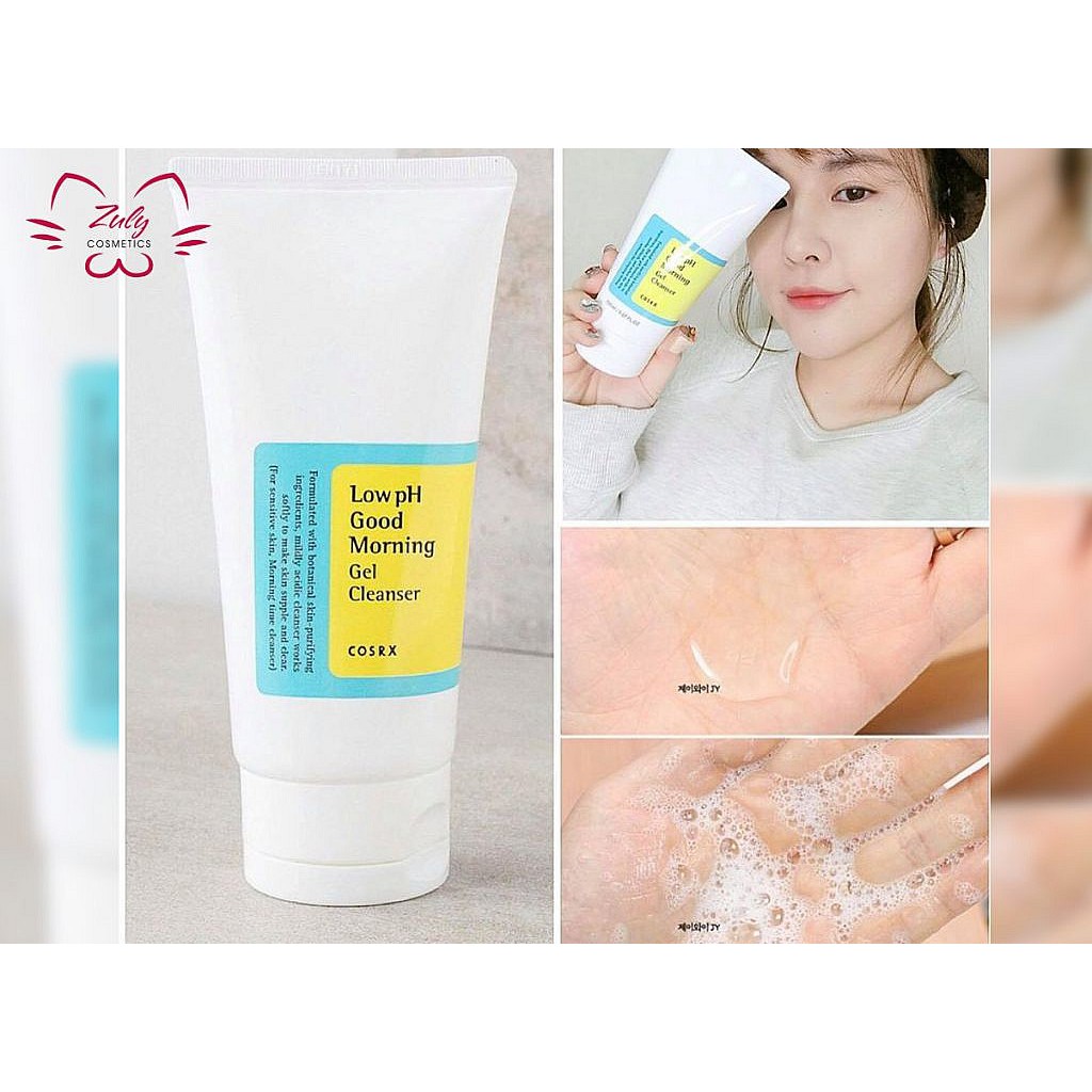 Sữa Rửa Mặt COSRX Low PH Good Morning Gel Cleanser