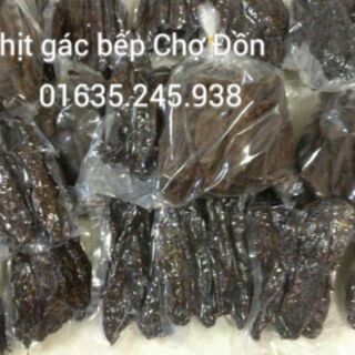 Thịt lợn đen gác bếp Chợ Đồn