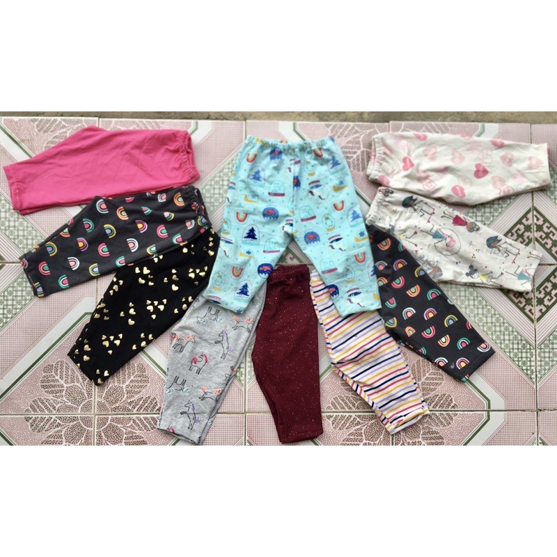 Set 10 Quần legging bé gái