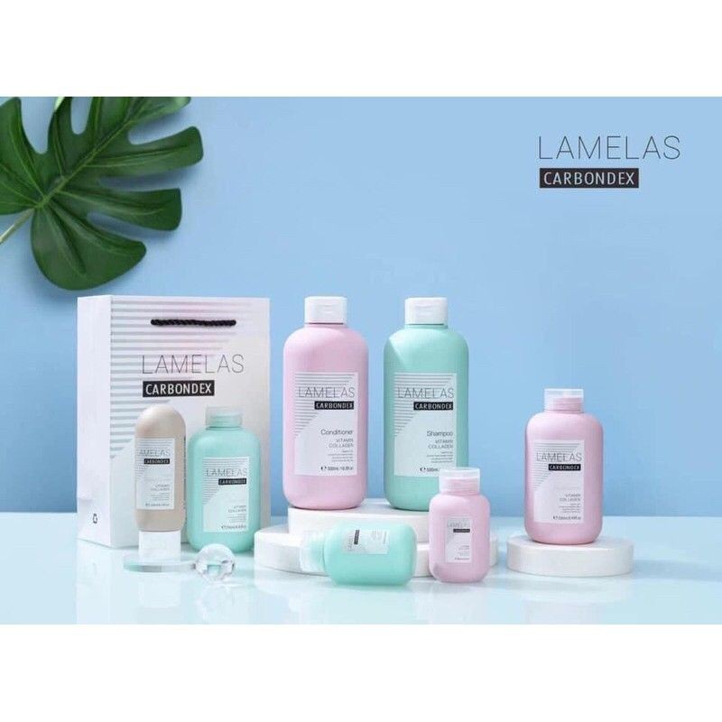 Cặp dầu Gội Xả LAMELAS CARBONDEX -siêu phục hồi 500ml