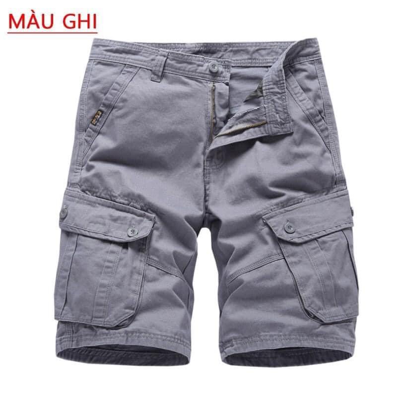 Quần Short Nam Túi Hộp Kaki Cao Cấp Nhiều Màu Thời Trang Nam TH01