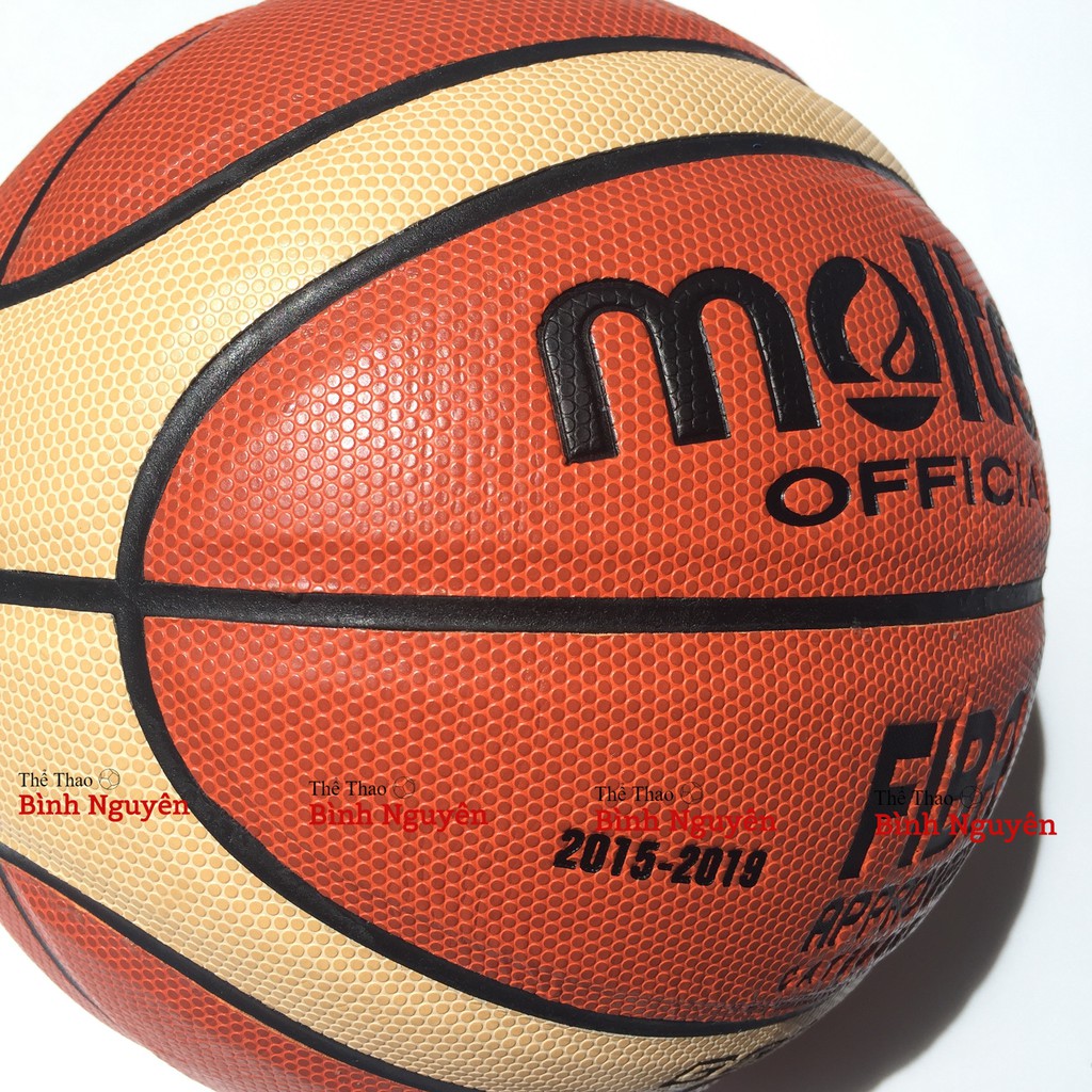 Bóng rổ Molten FIBA GG7X size 7 da PU chơi indoor, outdoor TẶNG kim bơm + túi lưới, banh đẹp bền bám tay tốt da mềm nhồi