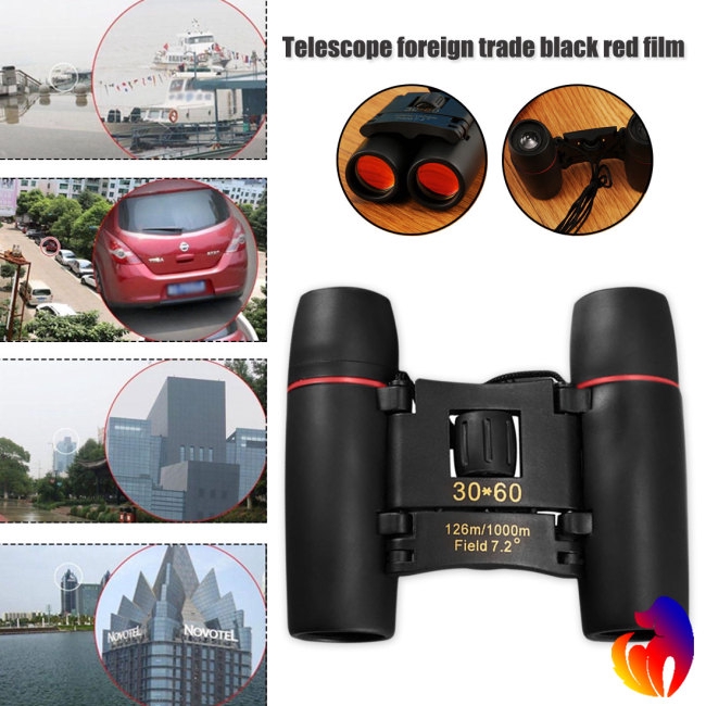 Mini Professional Zoom 30x60 HD Vision Binoculars Telescope Glasses for Hunting Concert Outdoor