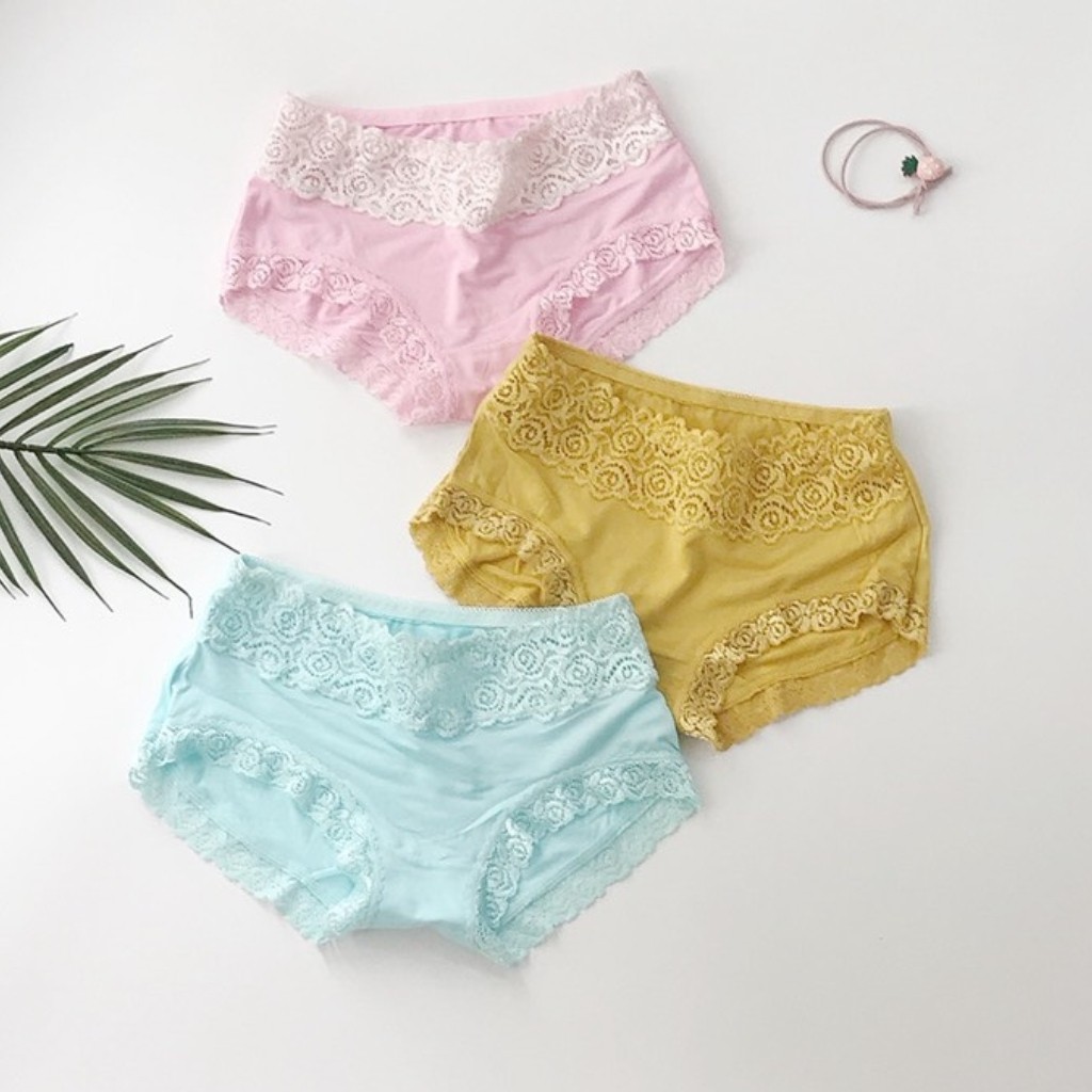 Quần Lót Nữ Cotton Phối Ren Gợi cảm Trẻ Trung QL 09 RENEE Store | BigBuy360 - bigbuy360.vn