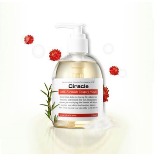 Sữa rửa mặt ANTI BLEMISH TEA TREE WASH 250ml, Gel rửa mặt tràm trà Ciracle  ngừa mụn ngừa thâm