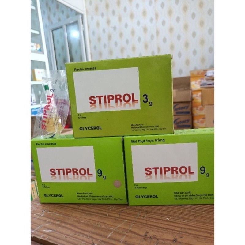 Gel thụt trực tràng táo bón Stiprol 3g- Stiprol 9g