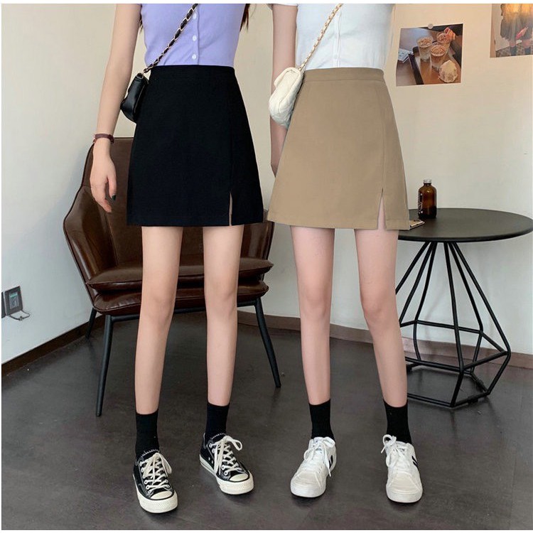 [Mã FAXANH55 giảm 10K đơn 50K] Chân váy xẻ chữ A Simbabo