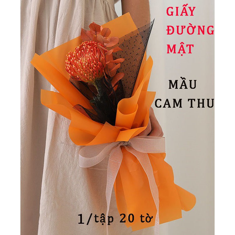 GIẤY GÓI HOA BÓNG MỜ ĐƯỜNG MẬT - HOT NHẤT 2020