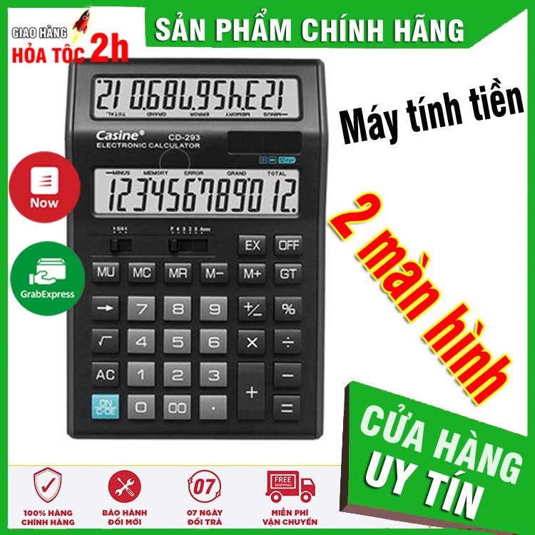 Máy tính tiền hai màn hình Casine CD-293, Hàng Chính hãng , kiểu dáng độc đáo ✔HÀNG CHÍNH HÃNG ✔