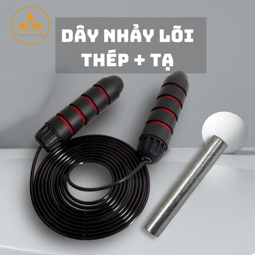 Kèm Tạ Sắt - Dây Nhảy Lõi Thép Tập Thể Dục Chắc Chắn Độ Bền Cao, Tập Thể Dục, Thể Thao 2,9m, Điều Chỉnh Độ Dài