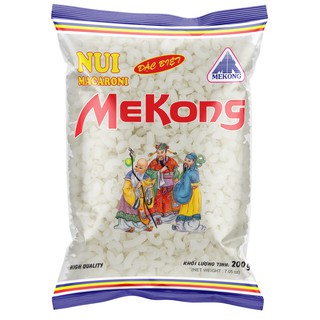 Nui sò ngắn trắng MEKONG Gói 200g/ nui cho trẻ em