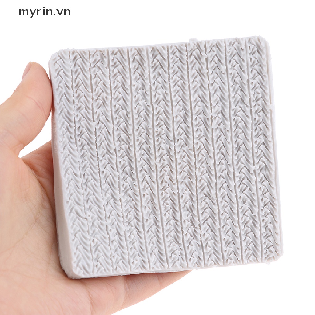 Khuôn silicone Tạo Hình Đan Len Trang Trí Bánh