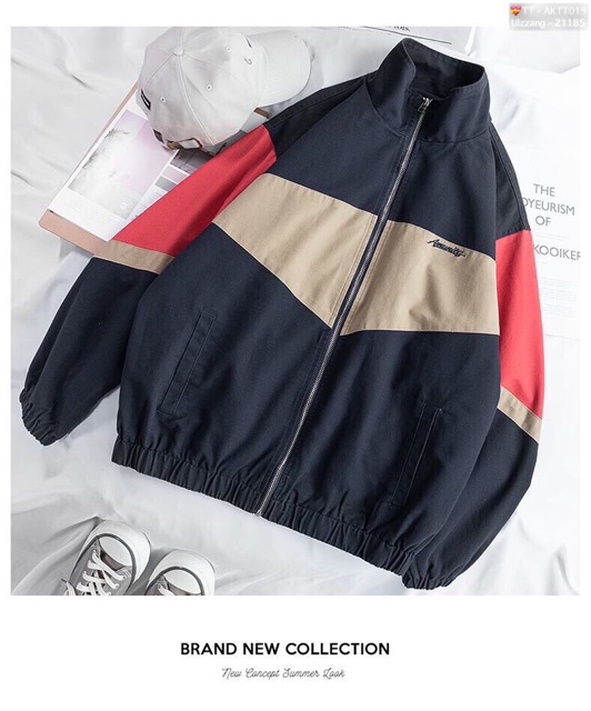 🎇𝐆𝐢𝐚́ 𝐒𝐢̉🎇 ABC Áo Khoác Kaki 2 Lớp Phối Màu Thêu Chữ Cực Đẹp #AKTT019 (Kèm Video, Hình Chụp Thật) | BigBuy360 - bigbuy360.vn