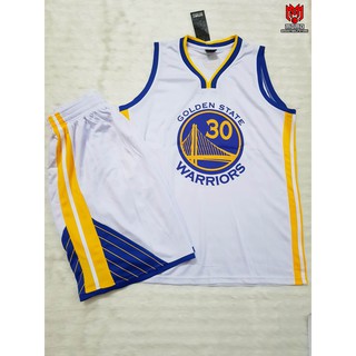 Bộ áo quần Bóng rổ NBA GSW CURRY TRẮNG 30