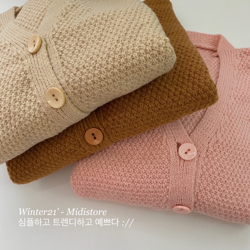 Áo Cardigan len cúc 1 màu (Ảnh/Video tự chụp)