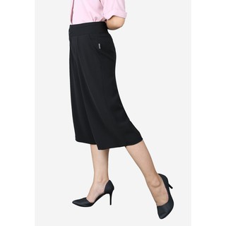 Quần lửng mango đen ống rộng li trước The One Fashion QL134DE7