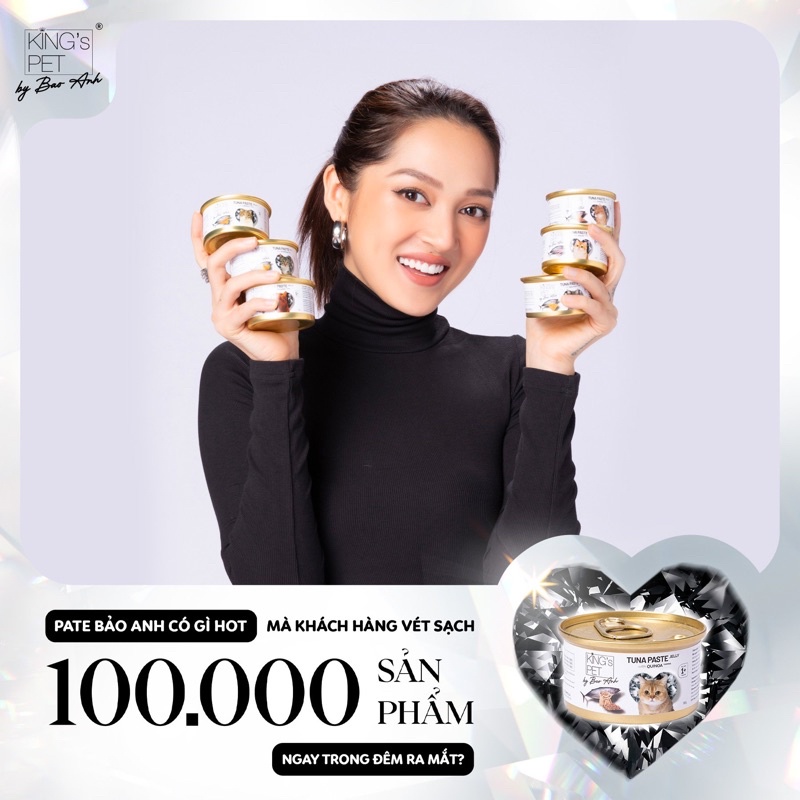 Pate lon Cá Ngừ Jelly Topping Cá Mú King’s Pet by Bao Anh 80g