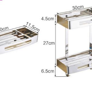 Kệ vuông 2 tầng INOX 304