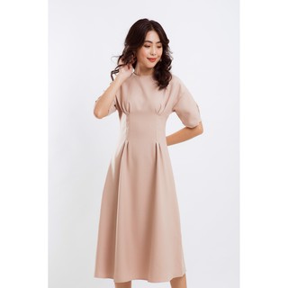 Đầm nude 4 ly chân ngực edini - d1123