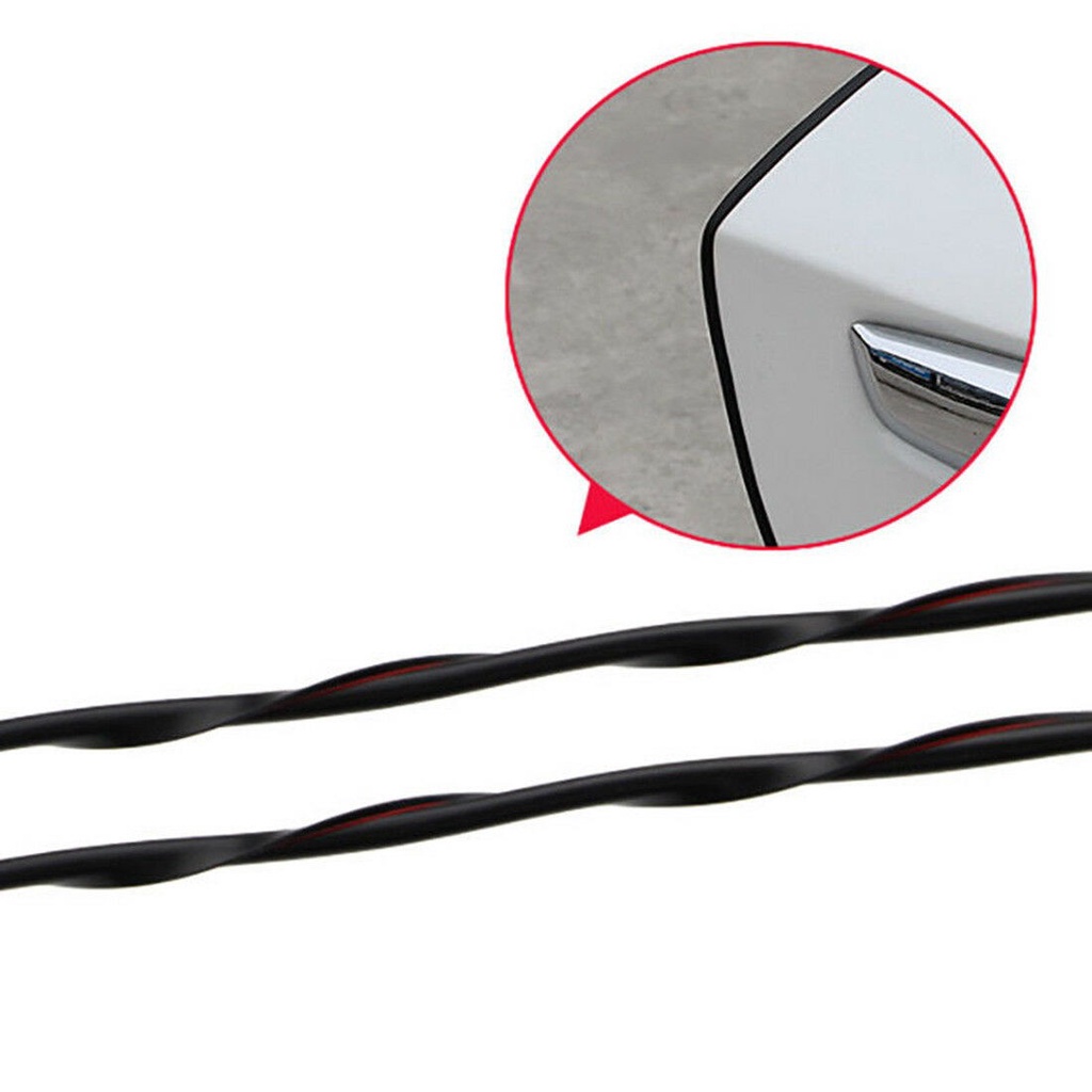 Cuộn Dây Cao Su Đen Hình Chữ U 5M Dán Bảo Vệ Cạnh Cửa Xe Hơi