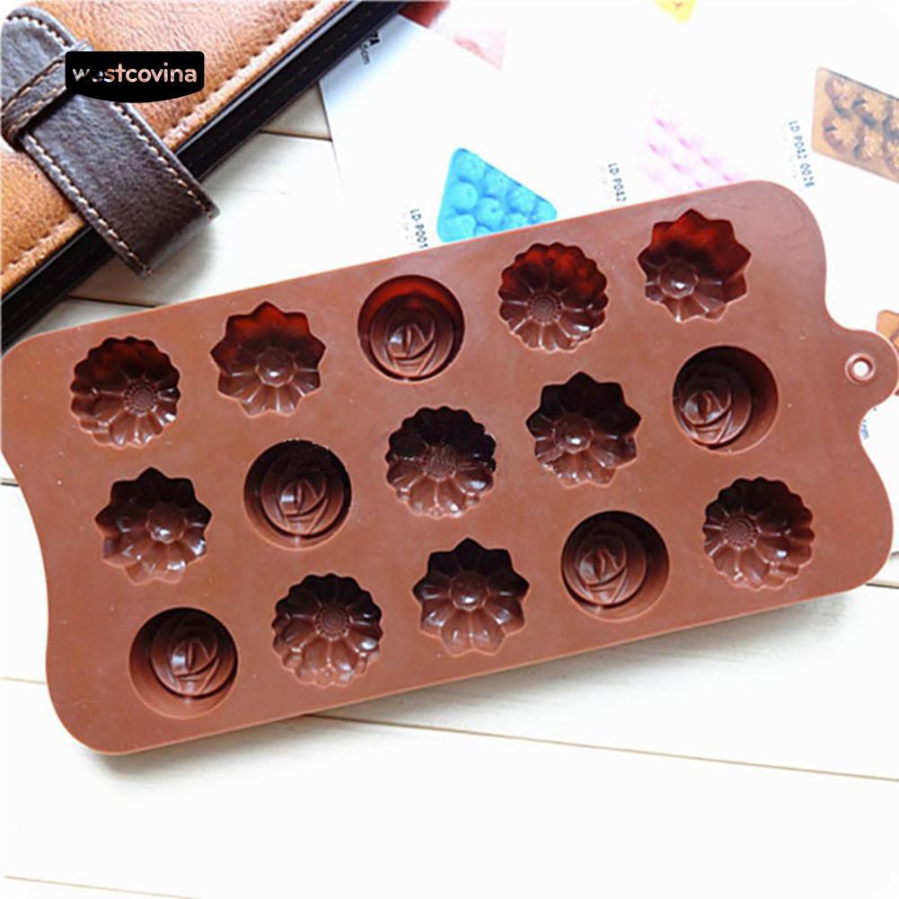 Khuôn Silicon Làm Bánh Đa Năng Tạo Hình Hoa Hồng Dễ Thương