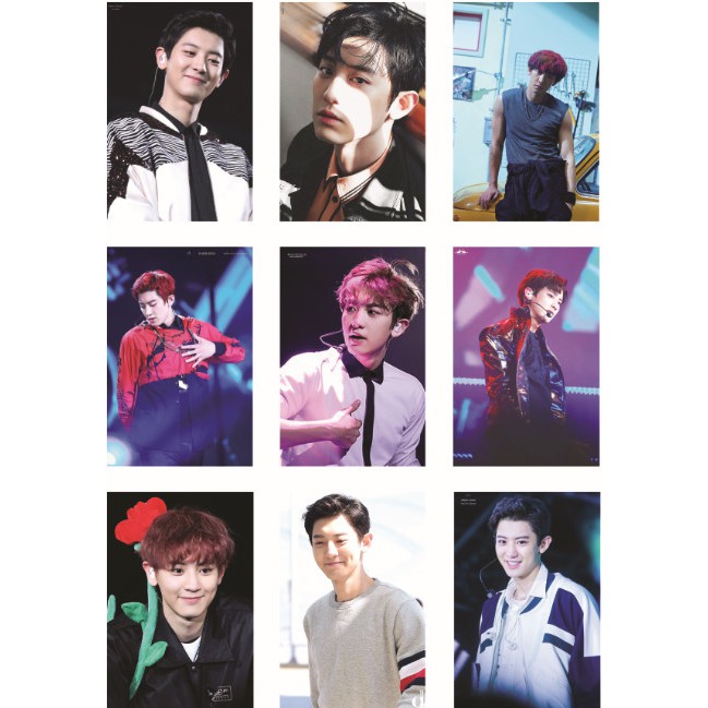 Lomo card 99 ảnh thành viên EXO - CHANYEOL on stage