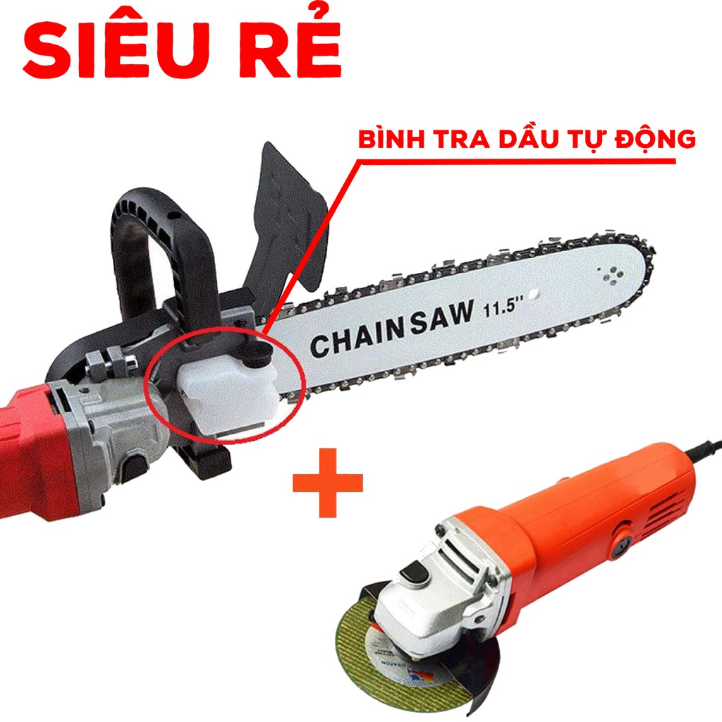 COMBO LƯỠI CƯA XÍCH + MÁY MÀI AUOTO - MÁY CẮT CẦM TAY 1200W - CƯA ĐIỆN ĐA NĂNG