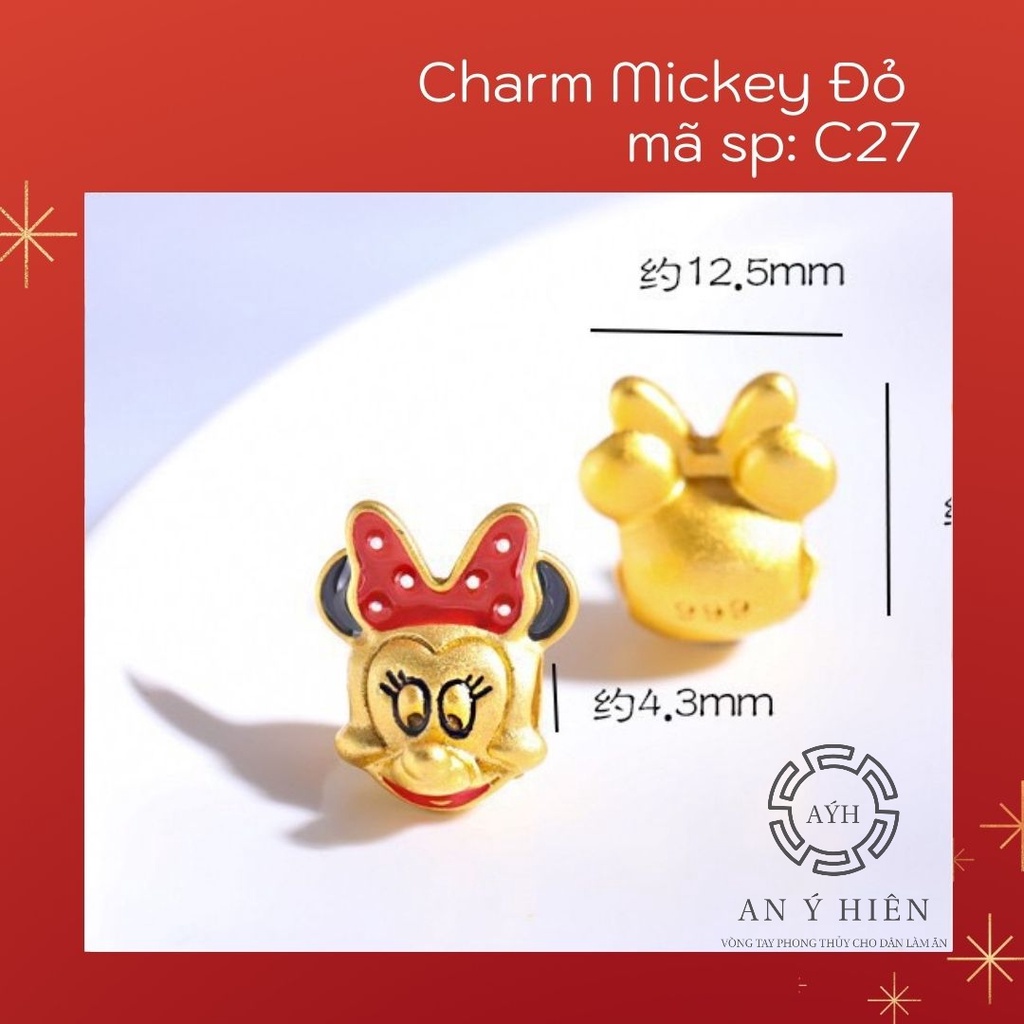 Charm Mickey đỏ #C27 ( An Ý Hiên)