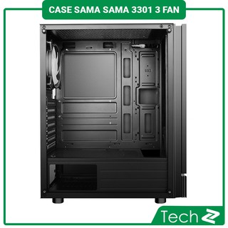 Vỏ Case SAMA 3301 (Mid Tower/Màu Đen/Mặt Lưới)