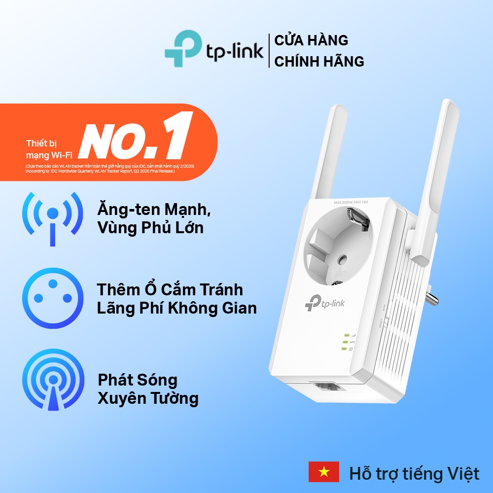 Bộ Mở Rộng Sóng Wi-Fi Tốc Độ 300Mbps Cho Dòng AC Đi Qua - TL-WA860RE