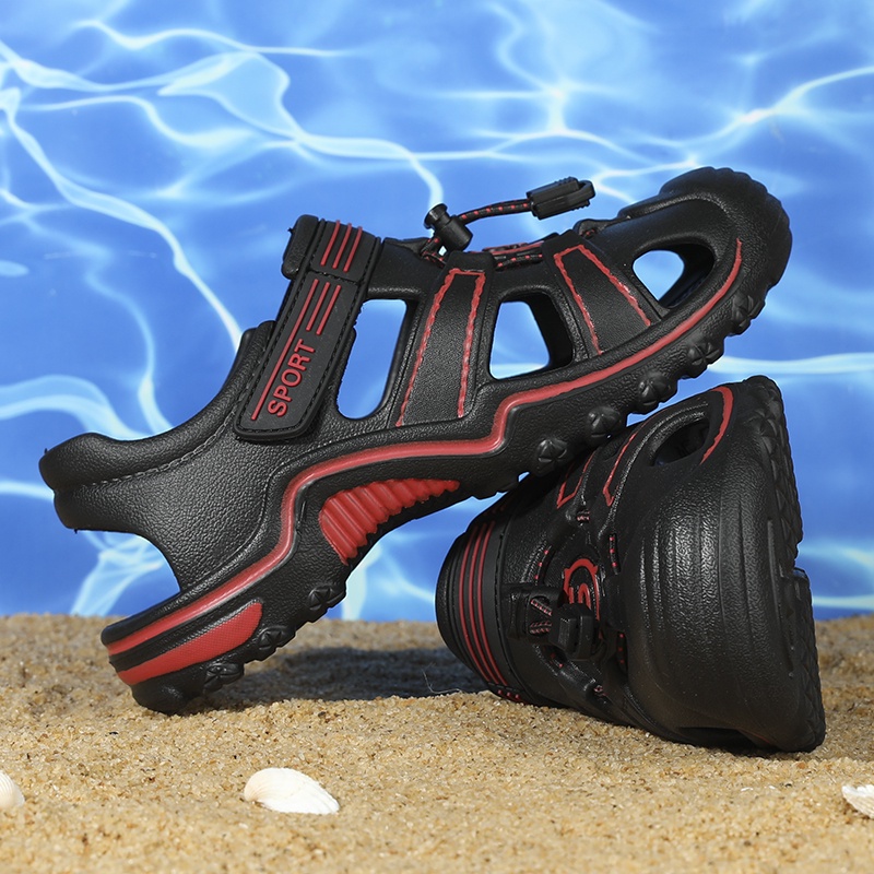 Đôi xăng đan đi biển hình người nhện thời trang mùa hè cho bé trai 2022 kích thước 28-35