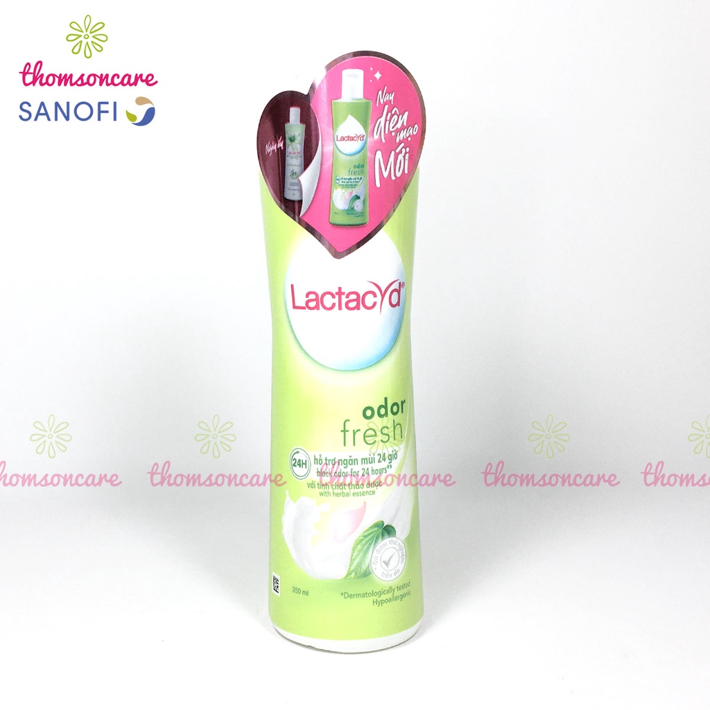 Dung dịch vệ sinh phụ nữ từ lá trầu không và nước hoa hồng Lactacyd Odor Fresh ddvs nước rửa phụ khoa