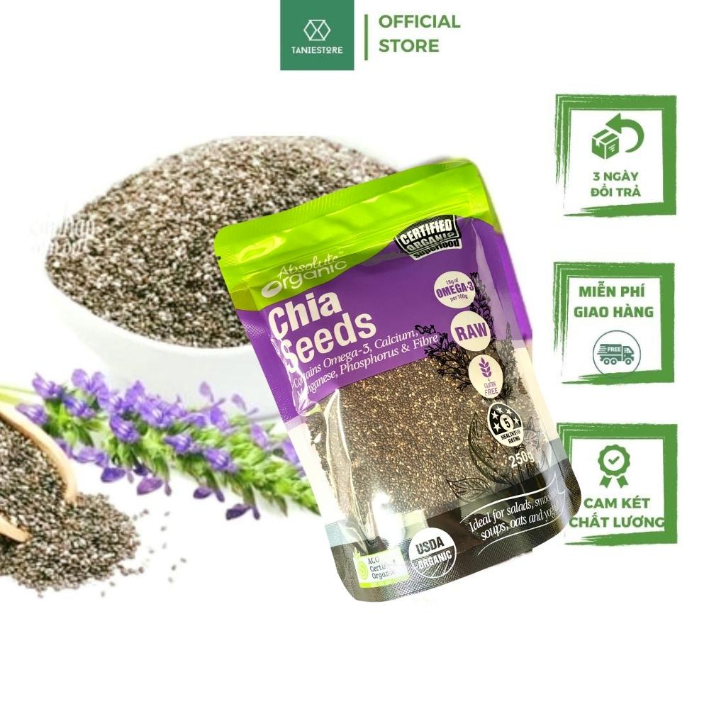 Hạt Chia Úc hữu cơ giảm cân, ăn kiêng chuẩn Organic 250gram chất lượng Sạch - Đều - Đẹp