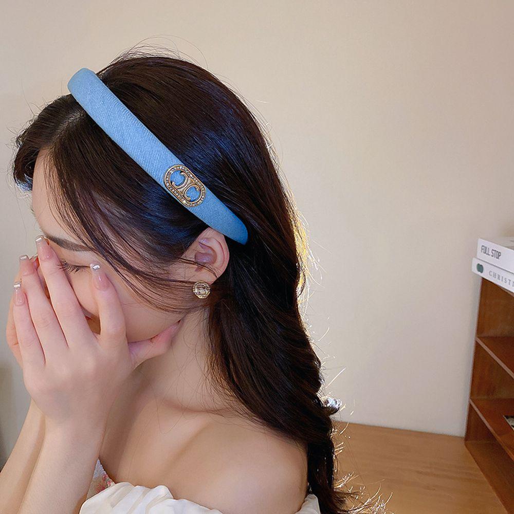 Băng Đô Cài Tóc Chống Trượt Đính Đá Zircon Thanh Lịch Cho Nữ|Băng Đô
