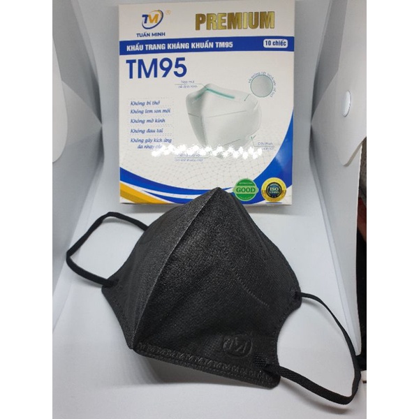 Hộp 10 chiếc khẩu trang 6D mask TM màu ĐEN