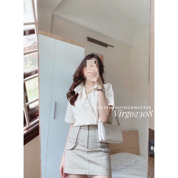 [Ảnh thật/Sẵn]Áo sơmi thô VẠT CHÉO độc lạ hàng Quảng Châu | BigBuy360 - bigbuy360.vn