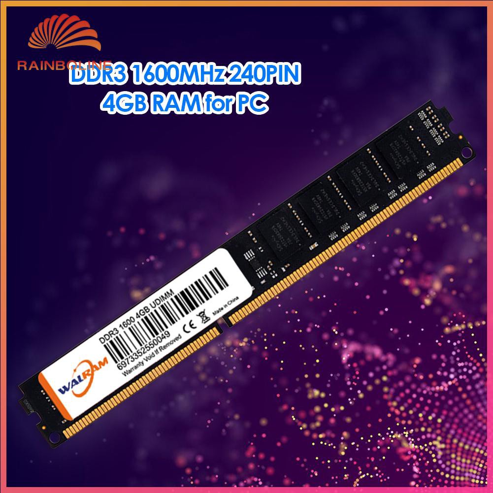 Bộ Nhớ Ram 240 Pin 4gb Pc3-12800 Ddr3 Ddriii 1600mhz Cho Máy Tính Bàn | BigBuy360 - bigbuy360.vn
